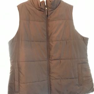 Women’s reversible vest brown and light pink